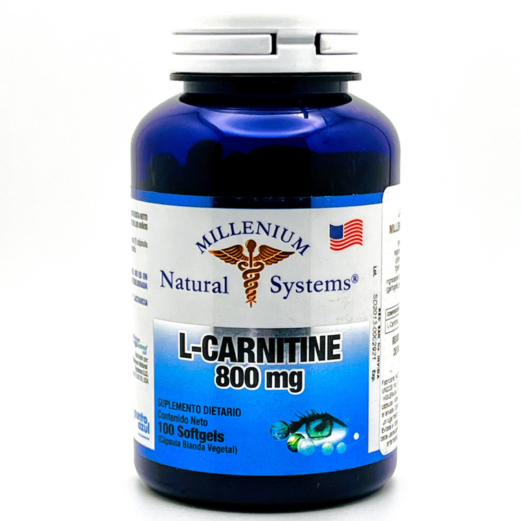 L Carnitina 800 mg | Millenium | 100 Cápsulas