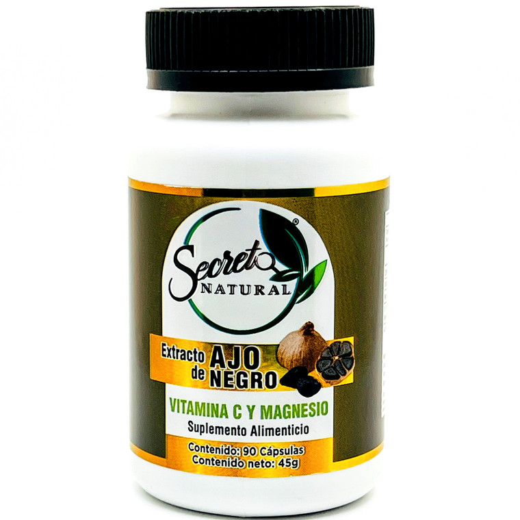 Extracto de Ajo negro | Secreto Natural | 90 Cápsulas