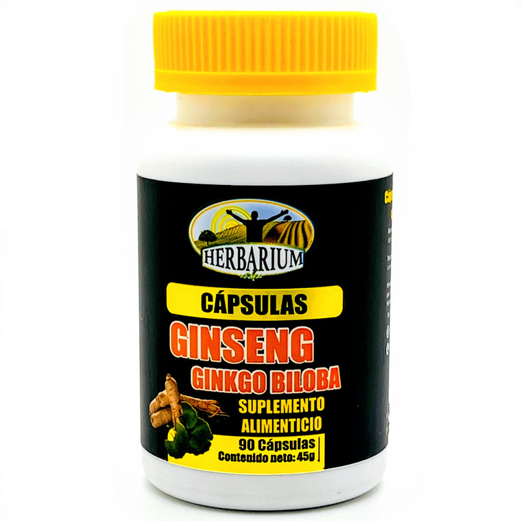 Ginseng Ginkgo Biloba | Herbarium | 90 Cápsulas