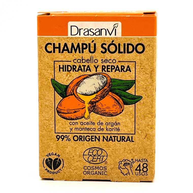 Champú solido cabello Seco | Dasanvi | 48 lavadas 80 g