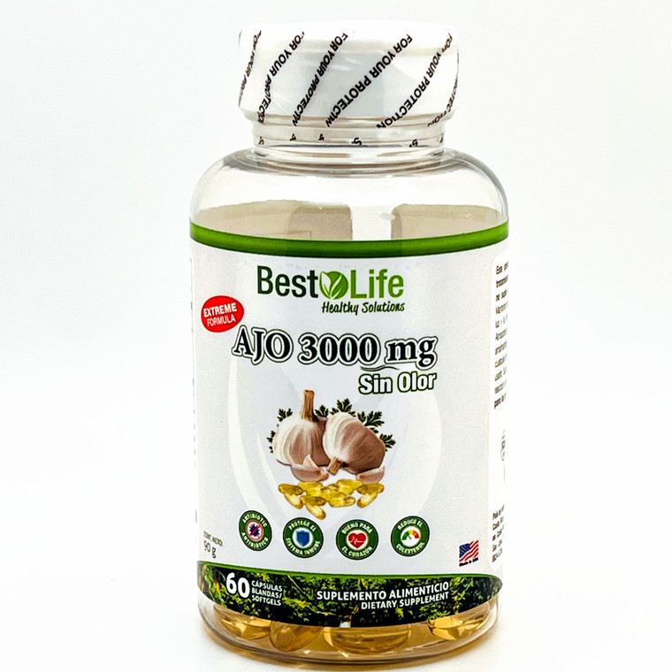 Ajo 3000mg sin olor | Best Life | 60 Softgels
