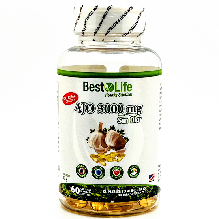 Ajo 3000mg sin olor | Best Life | 60 Softgels