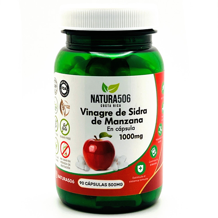 Vinagre de Sidra de Manzana 1000 mg | Natura 506 | 90 Cápsulas