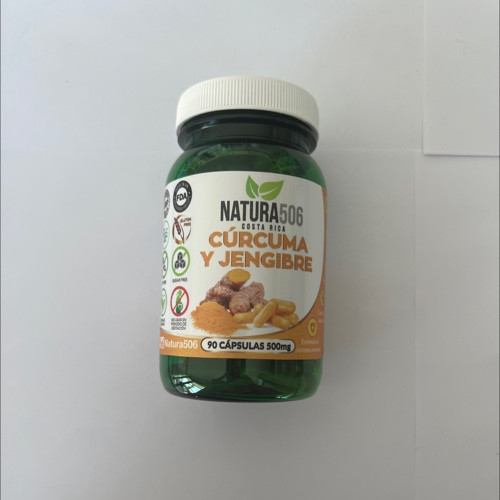 Cúrcuma y Jengibre 500 mg | Natura 506 | 90 Cápsulas