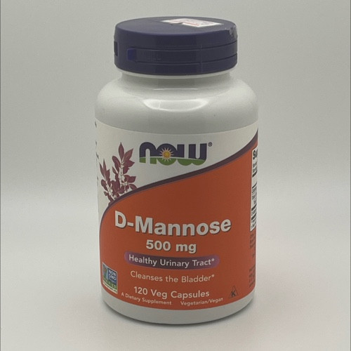 D Manosa 500 mg | NOW | 120 Cápsulas