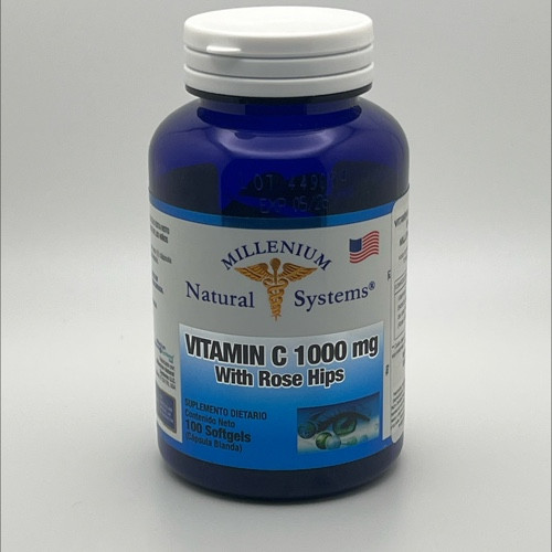 Vitamina C 1000 mg Rosa de Mosqueta | Millenium | 100 capsulas