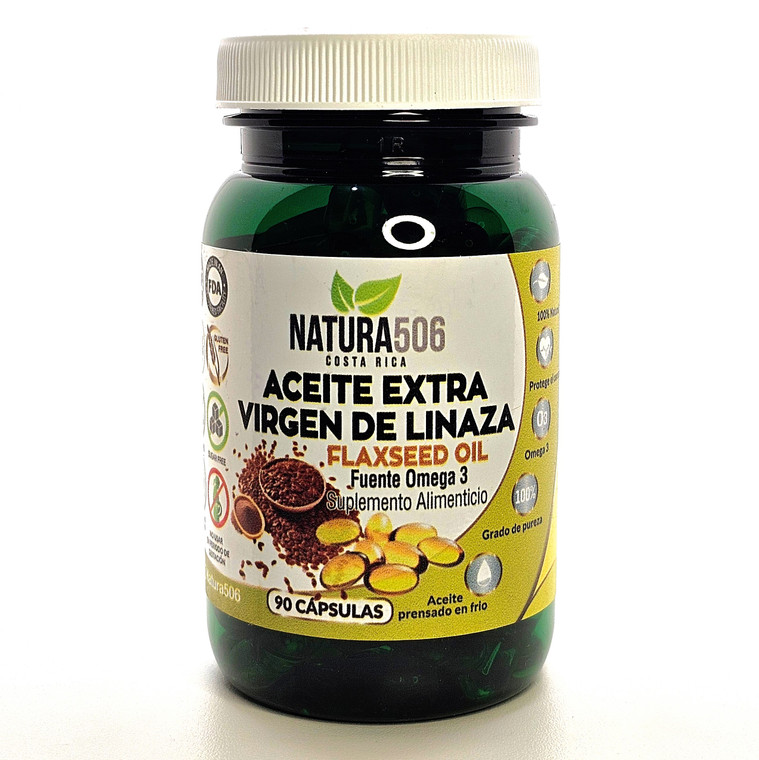 Capsulas de aceite de linaza | Natura 506 | 90 Cápsulas
