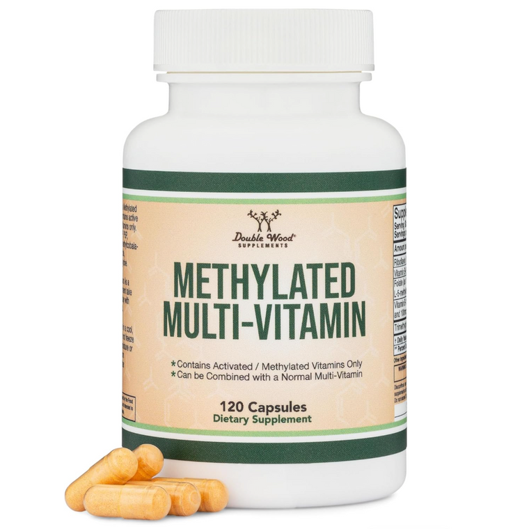 Multi vitaminas metiladas | Double Wood | 120 cápsulas