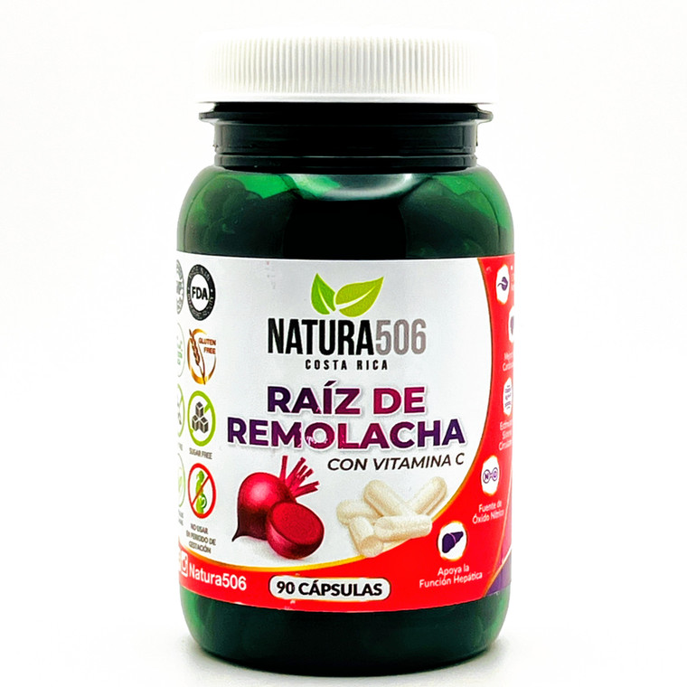 Raíz de remolacha con Vitamina C | Natura 506 | 90 cápsulas
