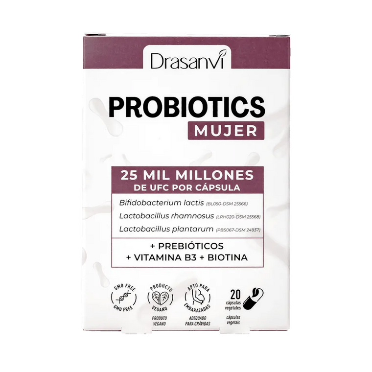 Probióticos Mujer | Drasanvi | 20 cápsulas