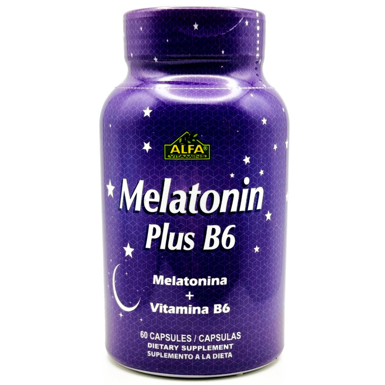 Melatonina Plus 1 mg B6 | Alfa Vitamins | 60 cápsulas