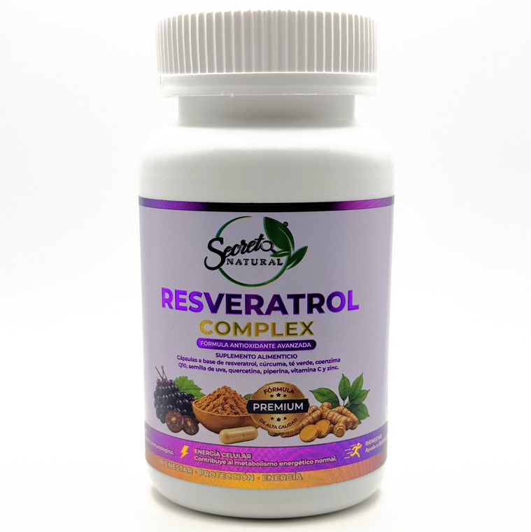 Resveratrol Complex | Secreto Natural | 90 cápsulas