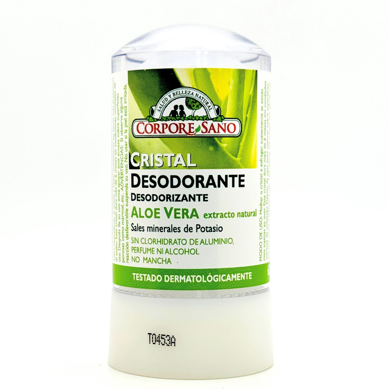 Cristal Desodorante Piedra de Alumbre con Aloe Vera | Corpore Sano | 60 g