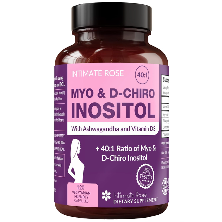 Myo D-Chiro Inositol + ashwa y Vit D3 | Intimate Rose | 120 Cap
