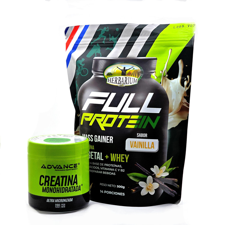Combo Full Protein Vainilla + Creatina Advance | 10% descuento