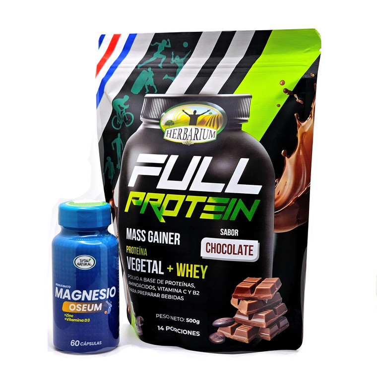 Combo Full Protein Chocolate + Magnesio Oseum Cáp| 10% descuento