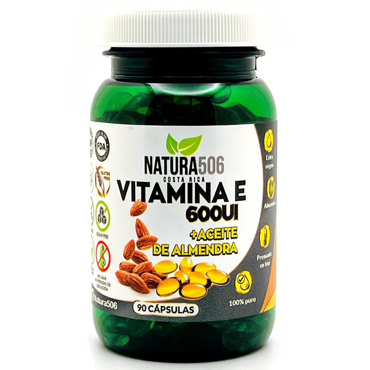 Vitamina E 600 UI | Natura 506 | 90 cápsulas