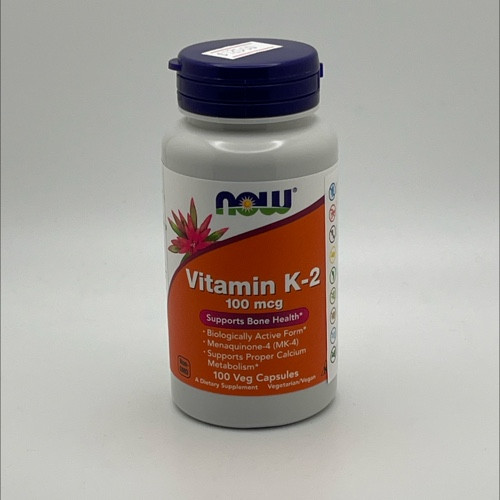 Vitamina K2 MK4 | Now | 100 cápsulas