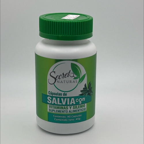 Salvia con Vitamina y Selenio | Secreto Natural | 90 Capsulas