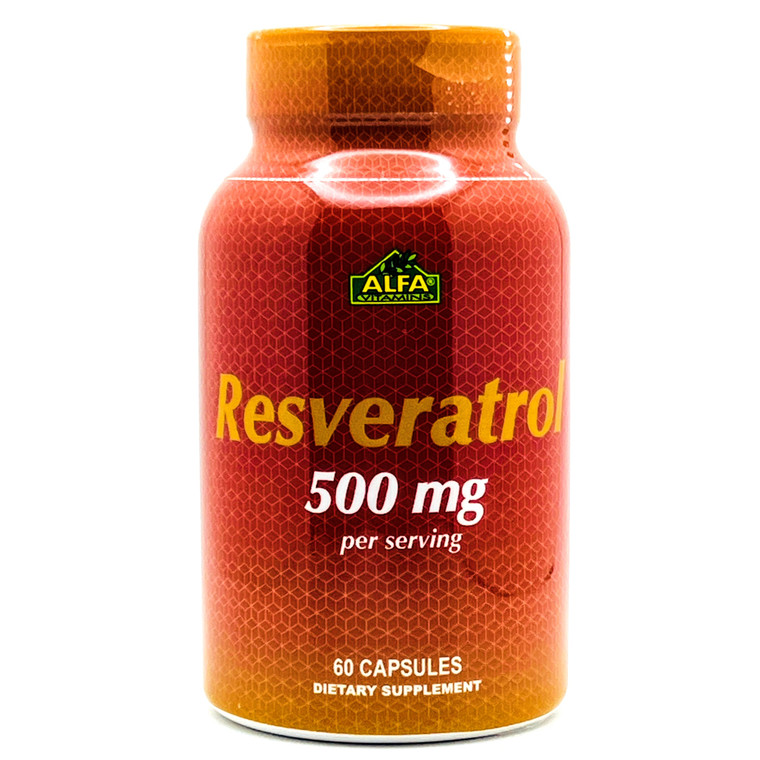 Resveratrol 500 mg | Alfa Vitaminas | 60 Cápsulas