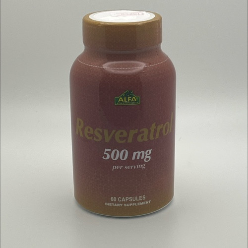 Resveratrol 500 mg | Alfa Vitaminas | 60 Cápsulas