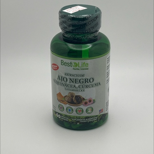 Extracto Ajo Negro echinacea y cúrcuma | Best Life | 60 Cápsul
