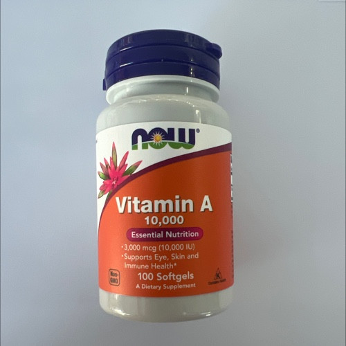 Vitamina A | Now | 100 capsulas