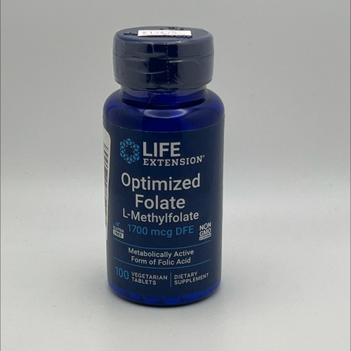 Metil Folato Ácido Fólico | Life Extension | 100 Tabletas