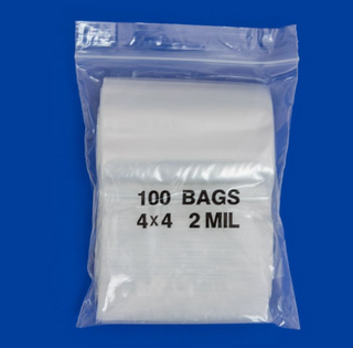4"x 4"  Zip Bag (100 pack)