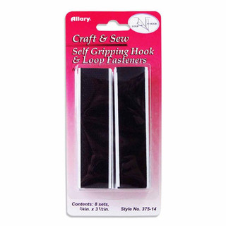 ALLARY - 3/4" x 3.5" Stick On Velcro (8 Sets)