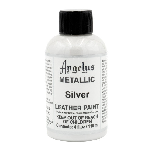 Angelus Acrylic Leather Paint - Silver (4 oz.)