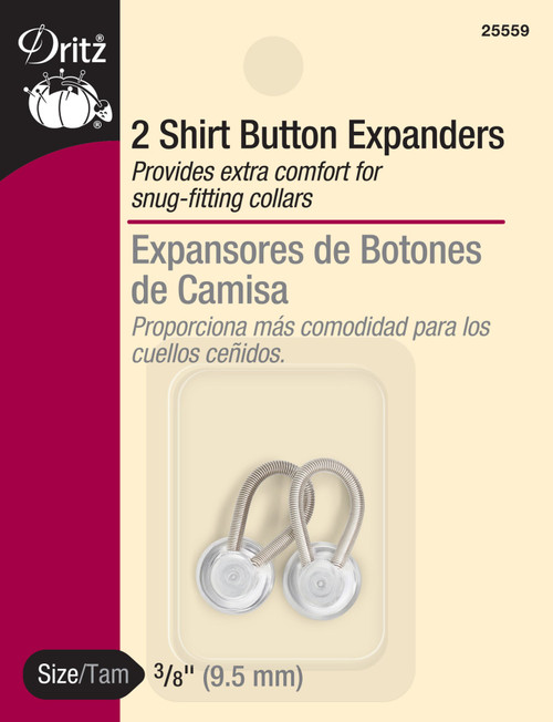 Shirt Button Expanders ⅜" - (2 Pack)