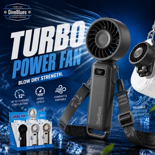 Turbo Wind Handheld Fan 