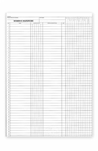 Women's Extra Check In/Out Sheet