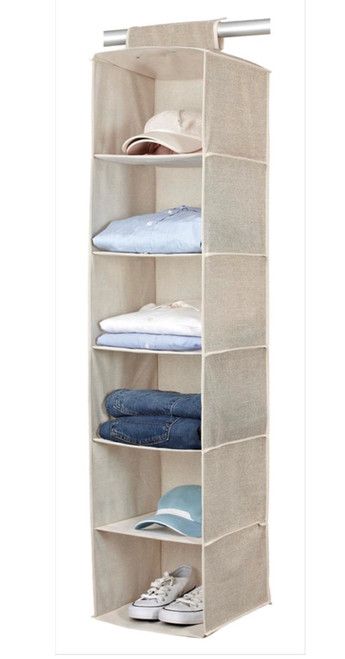 Hanging Hat or Sweater Organizer (6 Shelves)