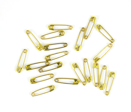 7/8" Brass Safety Pins - #0 (10 Gross)