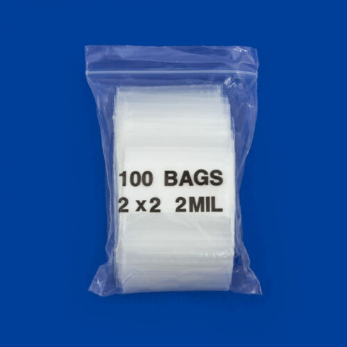 2"x2"  Zip Bag (100 pack)