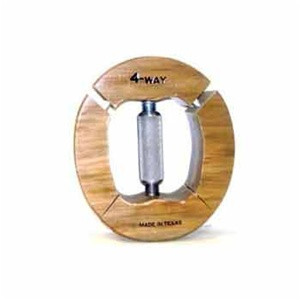 Use this four way hat stretcher to effectively stretch your hats to their proper size! This four way hat stretcher will not change the oval of the hat because unlike two way hat stretchers it opens in four ways simultaneously, and has a range of 6 5/8" - 7 1/2"(21" - 23 3/4" circumference). Made of solid wood with a metal handle.