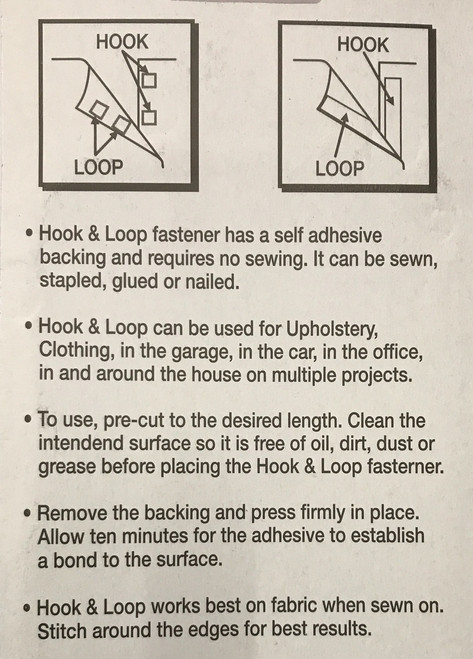ALLARY - 3/4" x 3.5" Stick On Velcro (8 Sets)