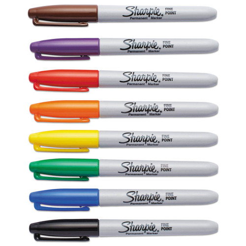 Assorted Sharpie - Fine (8 Pack)