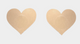 Shibue Reusable Heart-Shaped Cover Ups - Beige (1 Pair)