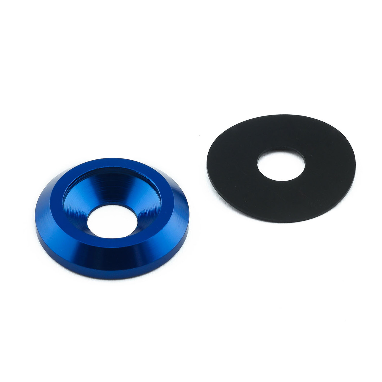 M5 X 18mm O/D Countersunk Washers - 6082 Aluminium Anodised Blue - Foto 2