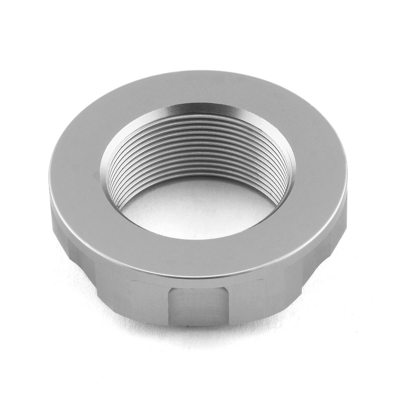 Aluminium Flanged Top Yoke Nut M25x(1.00mm) (Open) | Pro-Bolt