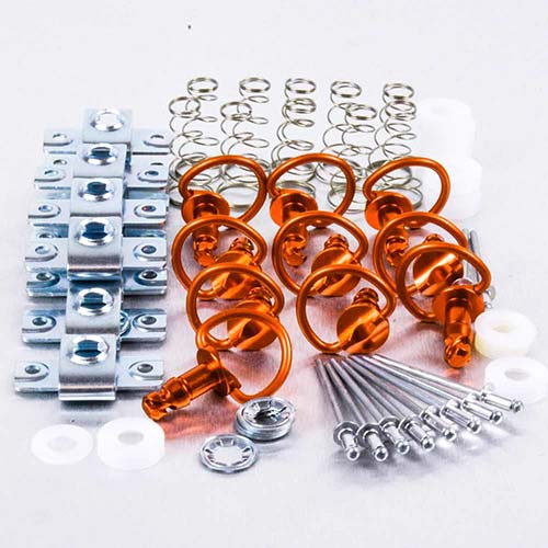 Aluminium Quick Release Stud 17mm D-Ring & CLIP6 Pack x10 | Pro-Bolt
