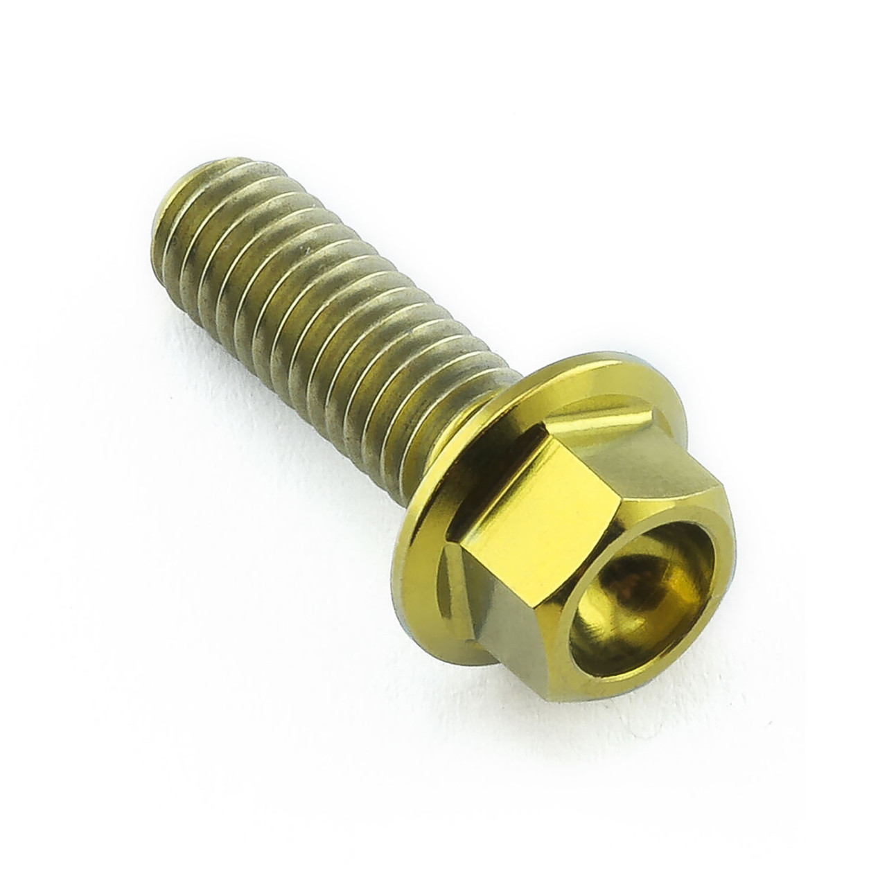 Titanium Flanged Hex Head Bolt M6x(1.00mm)x18mm | Pro-Bolt