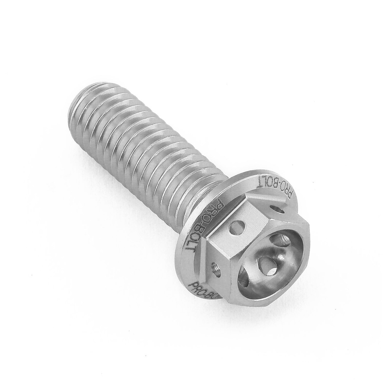 Aluminium Flanged Hex Head Bolt M8x(1.25mm)x25mm Race Spec Etched