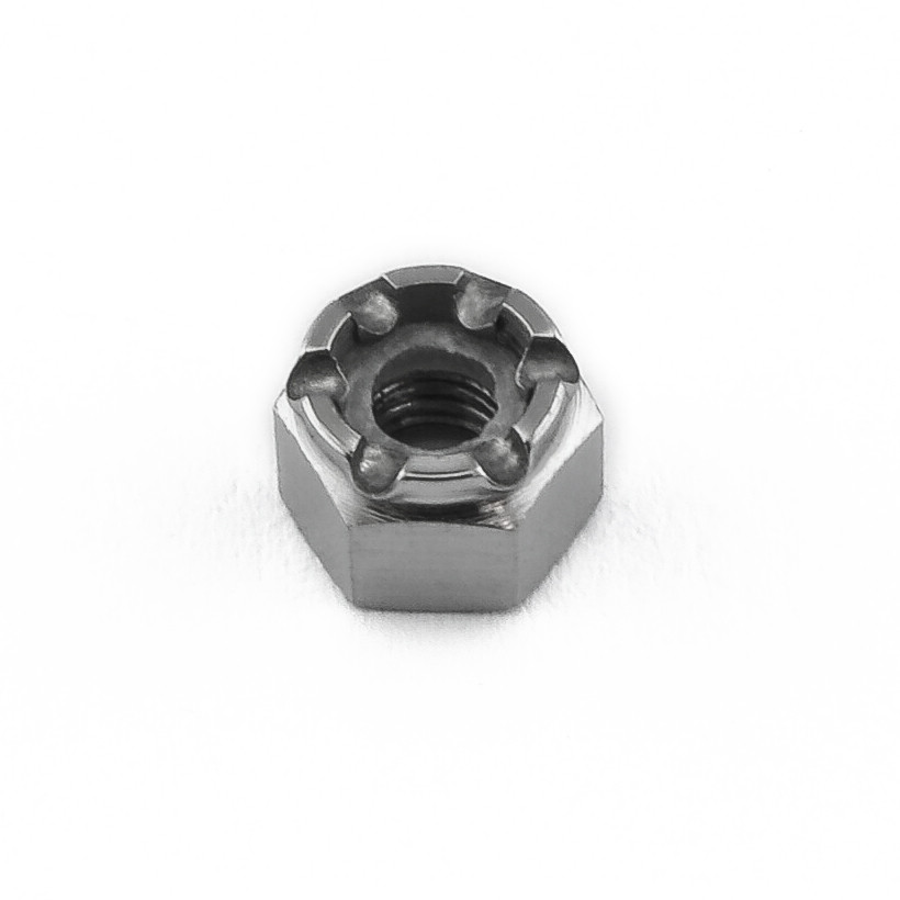 M10 Hexagon Nylon Locking Nuts (DIN 985) - Black Stainless Steel (A2