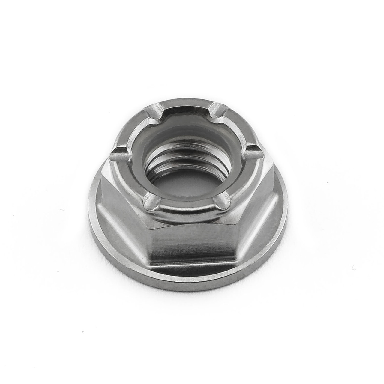 Titanium Flanged Nylon Nut M8x(1.25mm) | Pro-Bolt