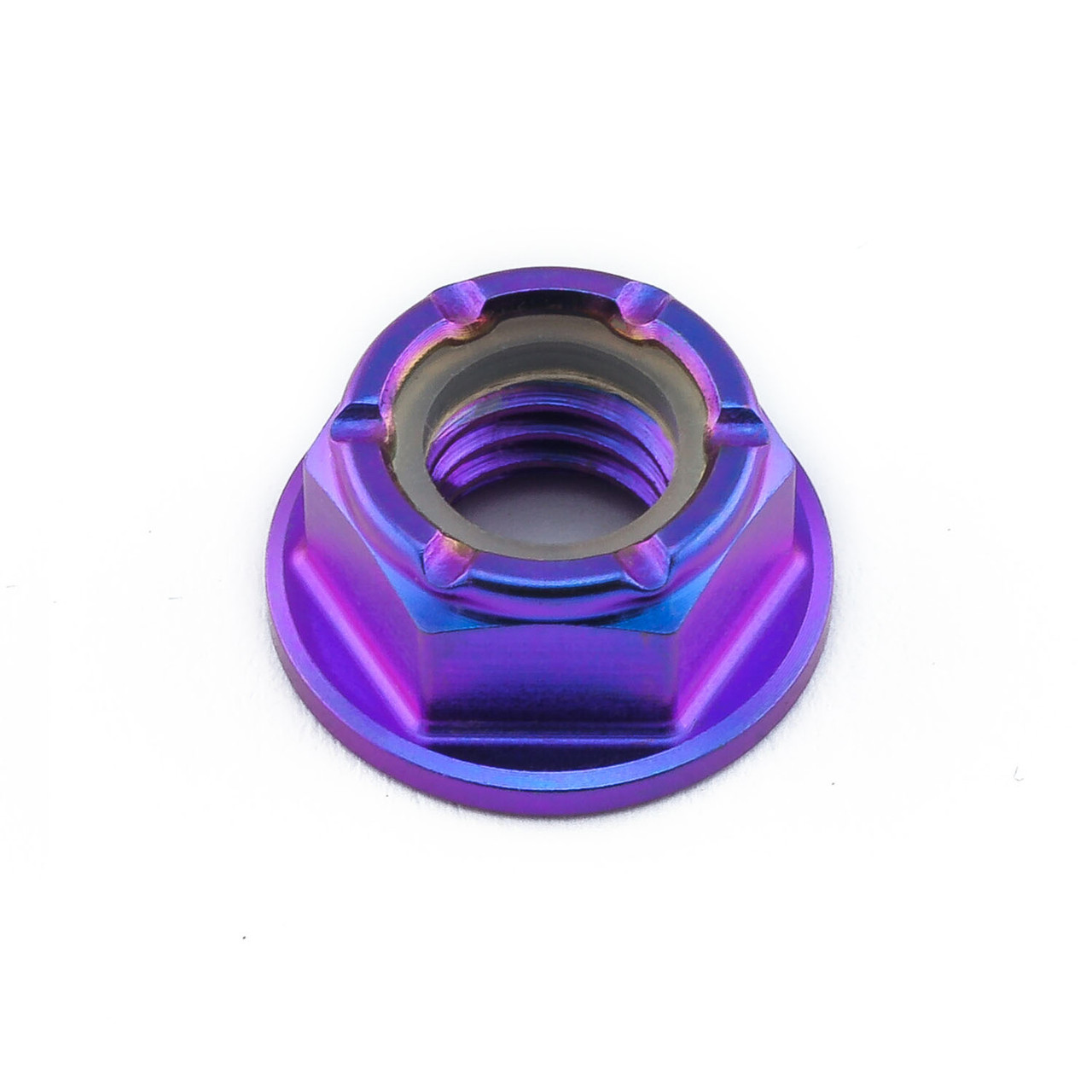 Titanium Flanged Nylon Nut M8x(1.25mm) | Pro-Bolt