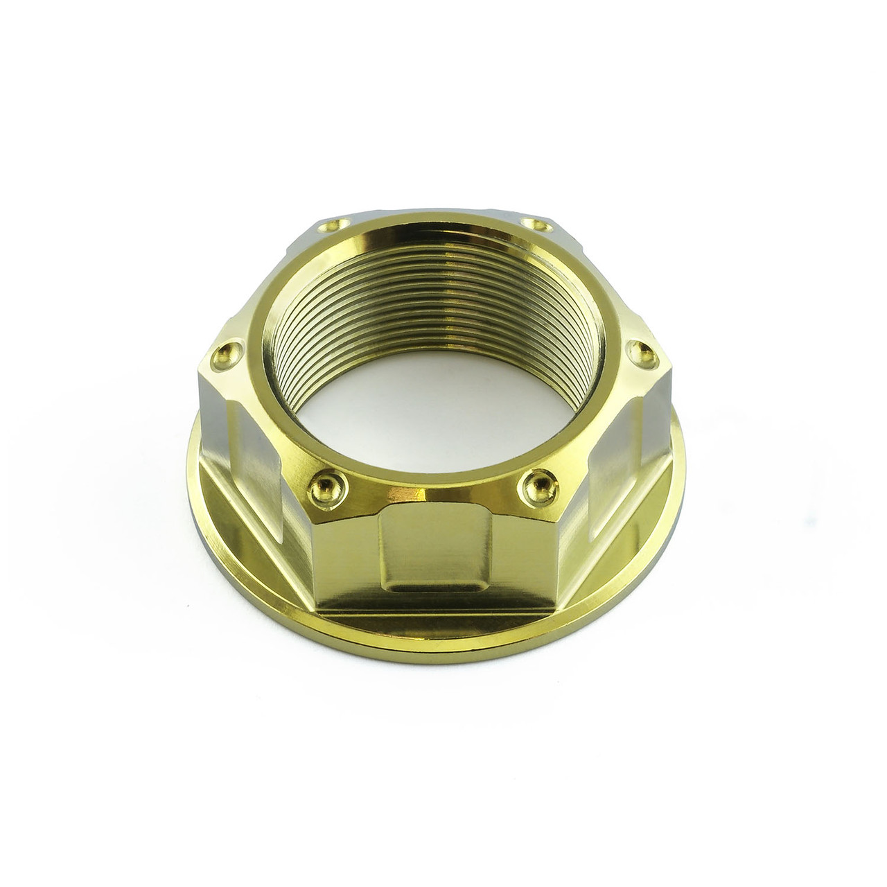 Titanium Yoke Nut Open Flanged M24x(1.00mm) | Pro-Bolt